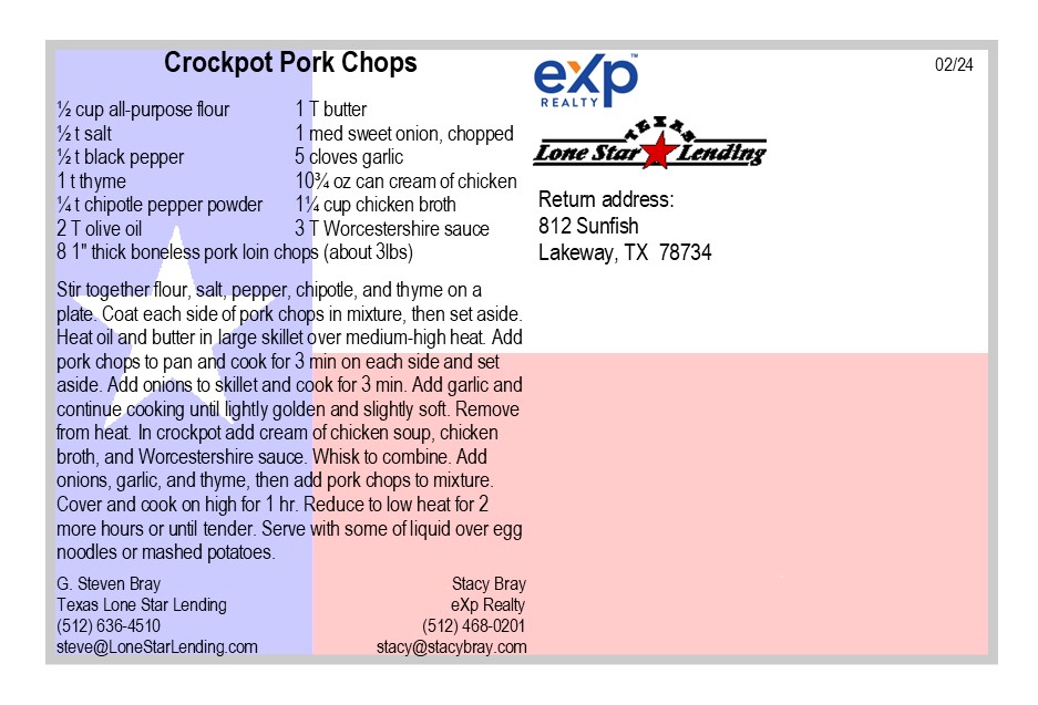 Crockpot Pork Chops recipe