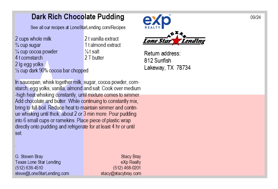 Dark Rich Chocolate Pudding recipe