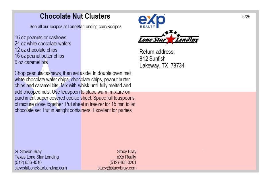 Chocolate Nut Clusters recipe