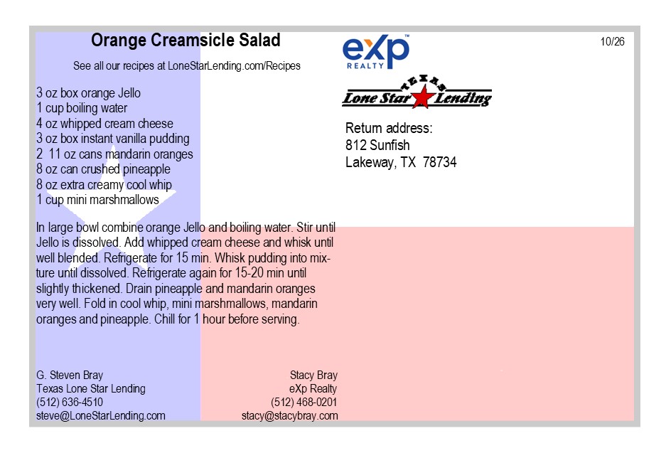 Orange Creamsicle Salad recipe